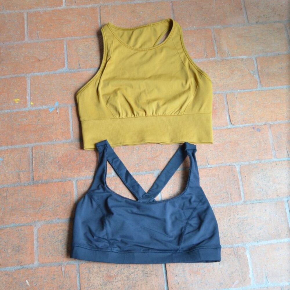 Lululemon Sport Bra Lot of 2 size 8 Longline and Strappy